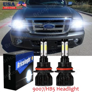 Para Ford Ranger 1990-2011 X7 9007 HB5 6000K Bombillas LED haz alto-bajo - Imagen 1 de 12