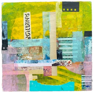 Original Urban Collage Artwork, Gallery Wall Art, Contemporary Mixed Media - Picture 1 of 12