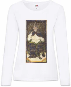 Tarot Arcanum Hierophant Damen Langarm T-Shirt Card Cards Symbol Sign Logo - Picture 1 of 1