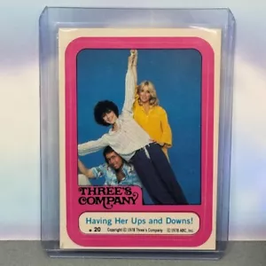1978 Topps Three's Company Sticker #20 Having Her Ups and Downs! - Picture 1 of 2