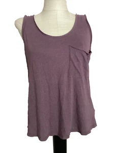 EXPRESS Purple Knit Pocket Tank Top Sz M - Picture 1 of 7