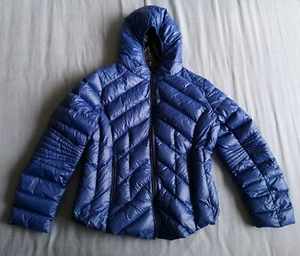 BCBGeneration Women's Blue Puffer Down Coat Jacket Size XL Good Used Condition - Picture 1 of 7