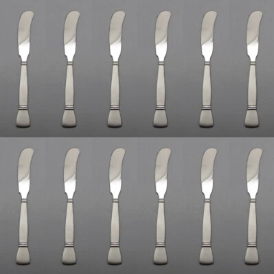 Oneida SATIN NEXUS  Stainless Flatware Butter Spreaders - Set of Twelve * USA - Image 1 of 3