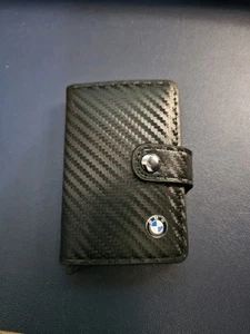 Portafoglio BMW Uomo Slim RFID Blocking, Fibra Di Carbonio Porta Carte - Foto 1 di 6