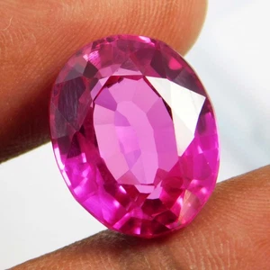 Natural 18.00 Ct Mozambique Pink Ruby Oval Cut Certified Loose Gemstone - Picture 1 of 6