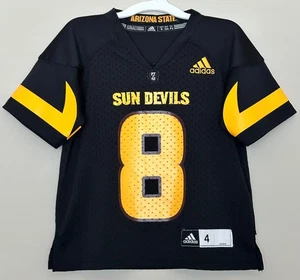 Camiseta de fútbol Adidas Arizona State Sun Devils NCAA #8 niños pequeños talla S (4) - Imagen 1 de 6