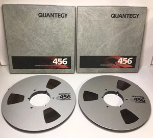 Quantegy 456 Grand Master Studio Master Audio Tape Vtg Set Of 2 - Picture 1 of 24