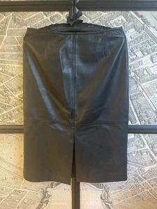 Iris & Ink Leather Skirt - Picture 1 of 6