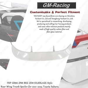 FRP GR86 ZN8 BRZ ZD8 SILKBLAZE Style Rear Wing Trunk Spoiler for 21-25 Toyota - Picture 1 of 9
