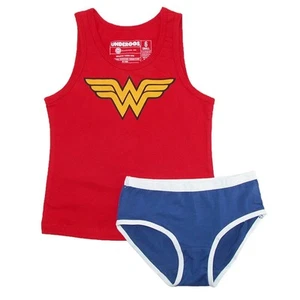 Conjunto de camiseta sin mangas y bragas para niñas DC Comics Wonder Woman - Imagen 1 de 2