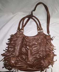 Raj Wildleder braun Fransen Tasche Handtasche Umhängetasche Boho Hippie 2025 - Bild 1 von 11