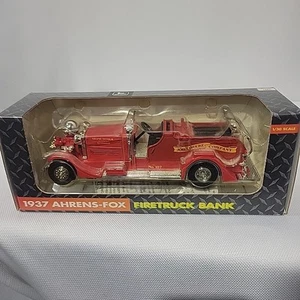 ERTL 1937 Ahrens-Fox No 107 Grand Detour Fire Truck Bank Diecast Delaware 3293 - Picture 1 of 11