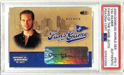 2004 Donruss World Series Dodgers VAL KILMER Signed Auto Card PSA/DNA Slabbed - Image 1 of 3