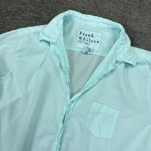 Frank & Eileen Hemd Damen Large Blau Style Eileen Oversized Baumwolle Knopfleiste - Bild 1 von 8