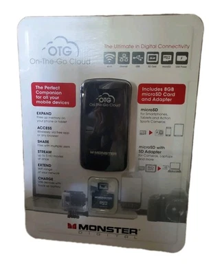 Monster Digital OTG Digital Connectivity NEW Sealed 8GB Card Incuded - Image 1 of 4
