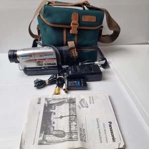 Panasonic NV-RZ1B Camcorder VHS-C PAL Movie Camera Slim Palmcorder Vintage Silve - Picture 1 of 18