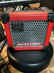 Roland Micro Cube Red Guitar Amplifier Used Condition No Strap Needs Work - Picture 1 of 10