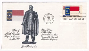 STAMP US SCOTT 1644 "North Carolina Flag" 13 CENT 1976 FDC - B - Picture 1 of 1