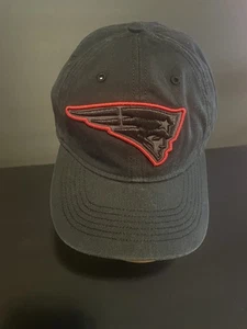 Gorra New England Patriots Forty Seven 47 todo negro talla única elástica - Imagen 1 de 5