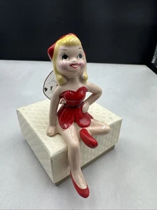 Kreiss 1957 Pixie Elfe Fee Flügel Regal Sitter Japan schwer zu finden - Bild 1 von 9