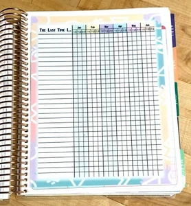 *Last Time I* Schedule Tracker Dashboard Insert 4 use with Erin Condren Planner- - Picture 1 of 6
