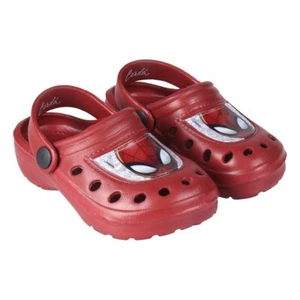 ** SPIDERMAN ** Jungen Pantoffeln Hausschuhe Badeschuhe Clogs rot NEU - Bild 1 von 1