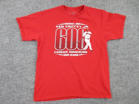 Nike Cincinnati Reds Shirt Adult S Red Ken Griffey Jr 600 Career Homeruns Mens Cover