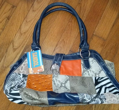 Sandol Auburn University Jacquard & Patchwork AU Designer Style Purse Cover