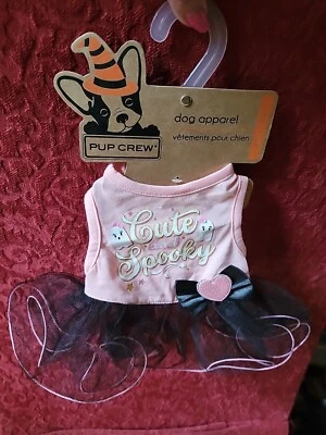 Barbie Pink Pup Crew "Cute & Spooky" Tutu Dress Halloween DOG Costume Dress - Image 1 of 4