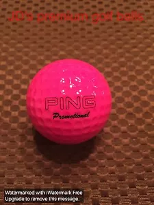 BOLA DE GOLF PING-ROSA OSCURO/BLANCO PING PROMOCIONAL.......SIN LOGO...9,8/10...... - Imagen 1 de 3