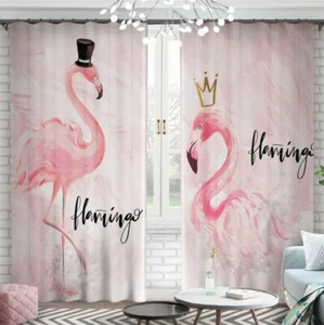 Beautiful Flamingo Curtains - Picture 1 of 2
