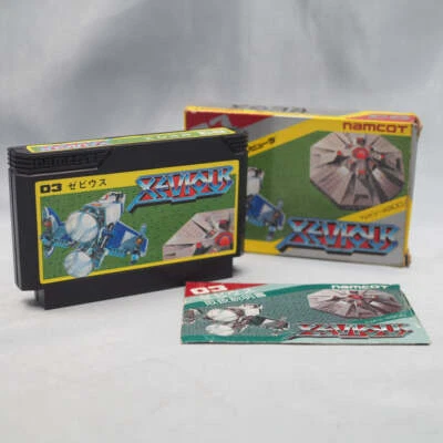 XEVIOUS Nintendo Famicom NAMCOT Boxed Shooting Game Tested Working Japan - Image 1 of 4