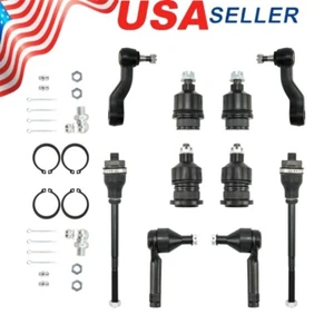 12pc Front Upper Lower Ball Joint Sway Bar Tie Rod for Silverado GMC Sierra 1500 - Picture 1 of 10