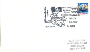 Hubble Space Telescope STS-31 Launch - Mission Control Pictorial Postmark - 1990 - Picture 1 of 1