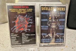 Thrash Metal and Skullcrushers Cassette Tape - Megadeth Anthrax Slayer Exodus - Picture 1 of 2