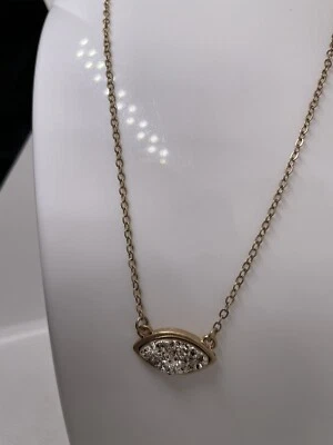 Rose Gold Plated Druzy Rhombus Shaped Pendant  - Image 1 of 4