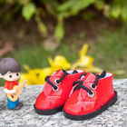 2 pairs 20cm Doll shoes, round toe smooth leather shoes, 15cm cotton doll shoes