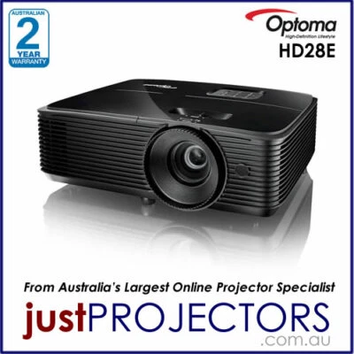 Optoma HD28E FULL HD Projector from Just Projectors. 2 Year Aussie Warranty - Image 1 of 3