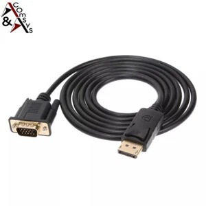 3m Displayport DP auf VGA Kabel Konverter Gold Kupfer Chipset 1080P Full HD - Bild 1 von 4
