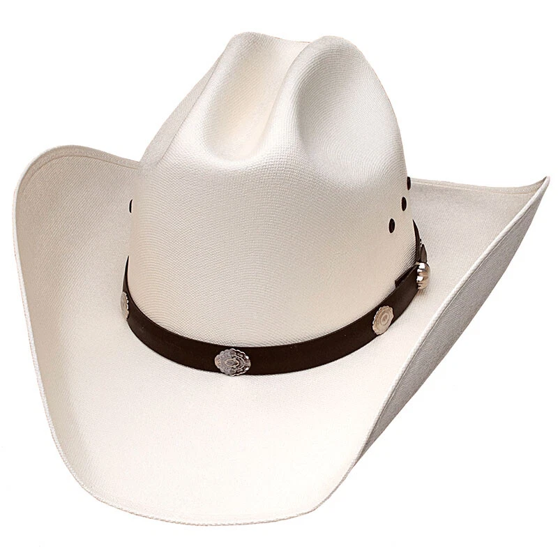 Western Express - Cowboy Hat - White Cattleman - Fitted or Elastic S/M L/XL Kids - Image 1 of 1