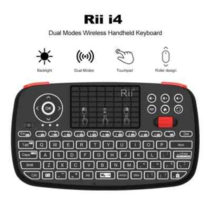 Bluetooth Wireless Keyboard ,With Touchpad 2.4GHz Backlit Mouse Remote Control - Picture 1 of 23