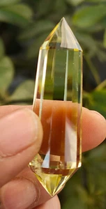 Cuarzo citrino natural transparente 20 g 12 lados inspirado en pájaros cristal punto varita Dt - Imagen 1 de 10