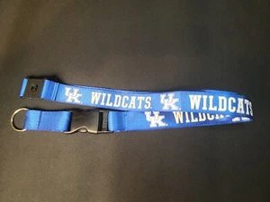 Kentucky Wildcats NCAA Deluxe Lanyard With Detachable Keychain Clip 1" X 22" - Picture 1 of 4
