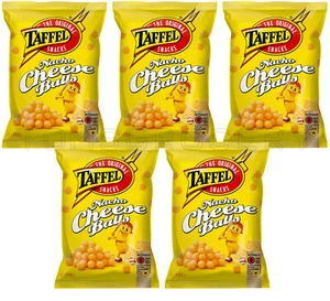 5 PALLINE PER FORMAGGIO NACHO TAFFEL Snack Europei Chips Puffed Croccette 110g 3,8 oz - Foto 1 di 6