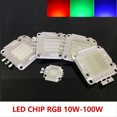 RGB Led COB CHIP 10W 20W 30W 50W 100W for floodlight bulbs SMD colorful  DIY - Image 1 of 4