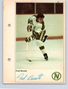 VINTAGE HOCKEY PHOTO 1970 SUN LIFE ACTION PLAYERS MINNESOTA FRED BARRETT - Bild 1 von 2