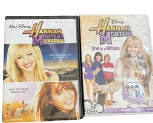 Hannah Montana Movie Lot One in a Million DVD Miley Cyrus Video Set Y2k Disney - Picture 1 of 8