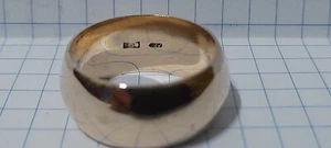 Fede nuziale vintage epoca URSS, oro finto, finto campione 583, oro zingaro. - Foto 1 di 12