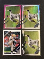 Ryan Yarbrough 4 Card Lot 2021 Topps Chrome Refractor + Pink Parallel TB Rays