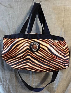 Vintage Zubaz MLB Detroit Tigers Duffel Bag Orange Blue W/ Shoulder Strap - Picture 1 of 18